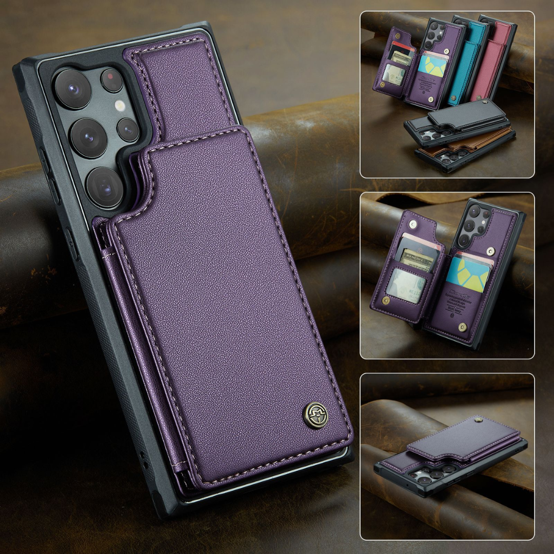 Funda Samsung Piel Premium Multifuncional Antirrobo RFID