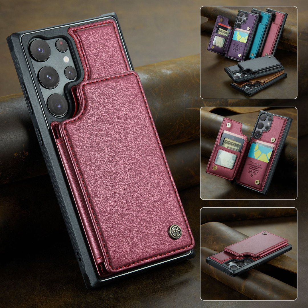 Funda Samsung Piel Premium Multifuncional Antirrobo RFID