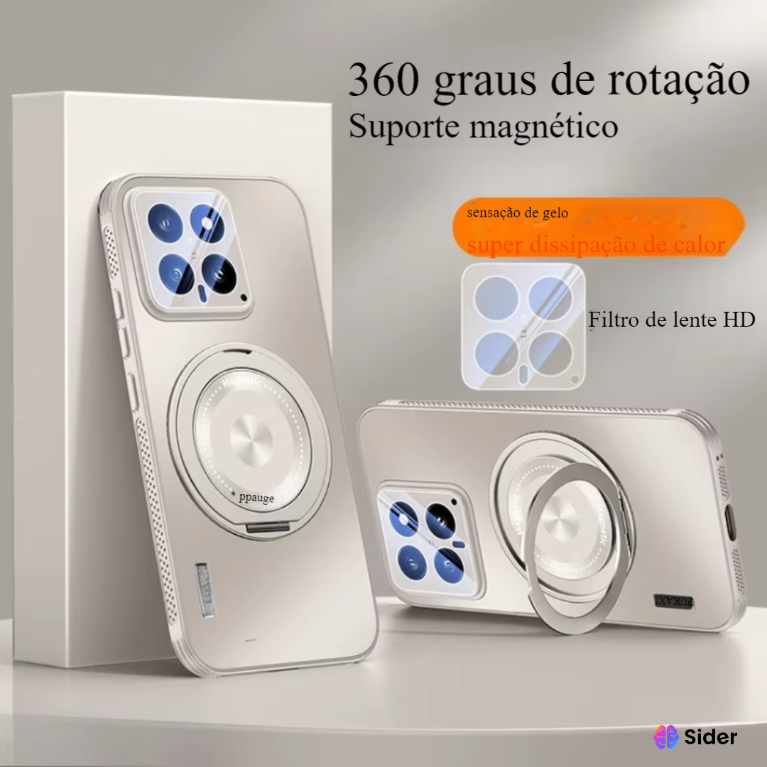 Funda Xiaomi Esmerilada MagSafe con Soporte 360°