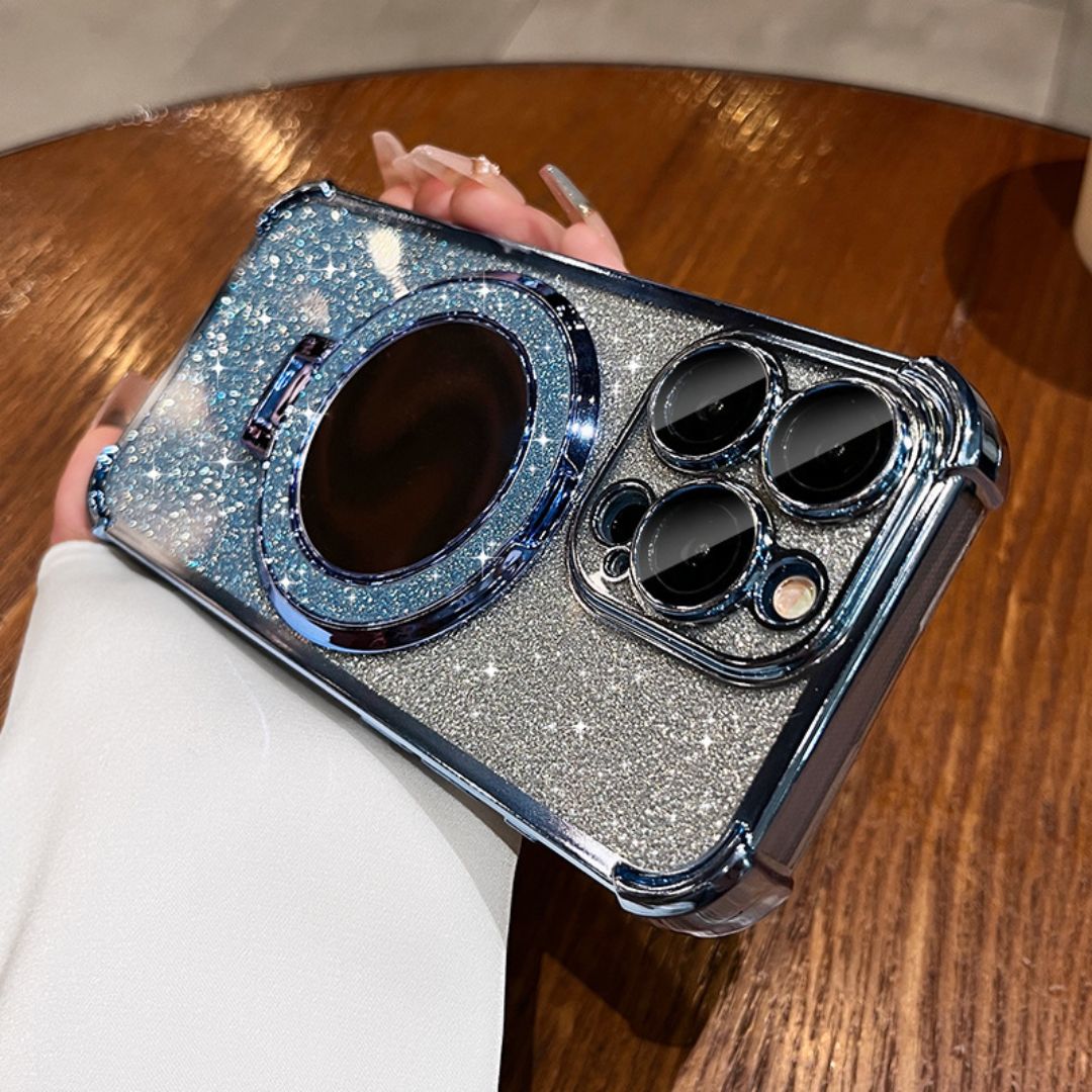 Funda iPhone Brillos Diamante con Espejo