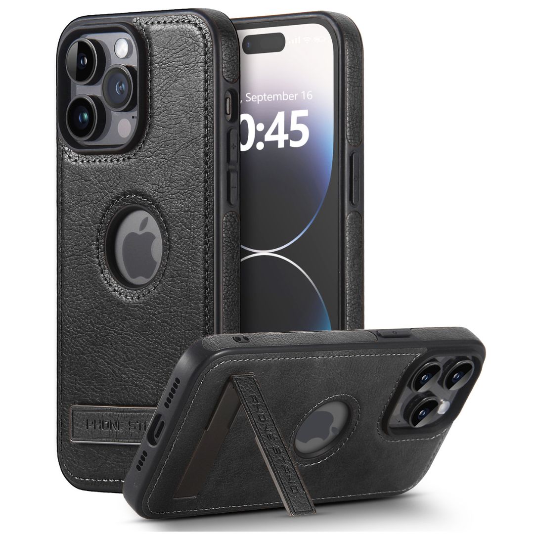 Funda iPhone de Piel con Logo Destacado