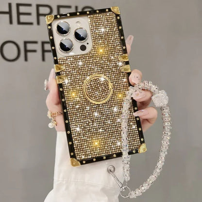 Funda iPhone Cristal con Correa de Mano