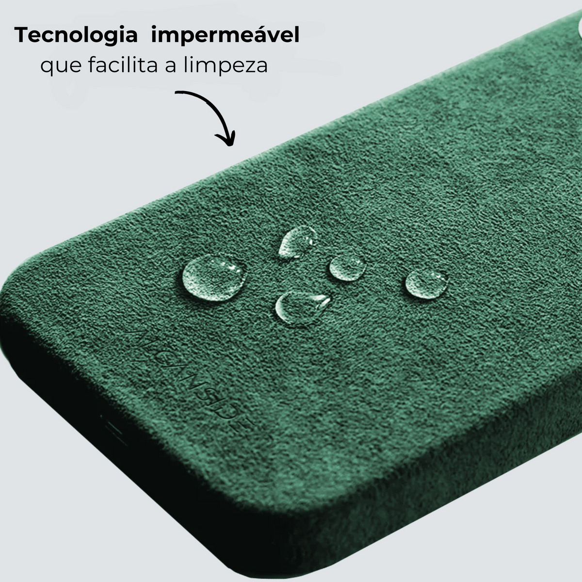 Funda iPhone Alcantara - Verde Medianoche