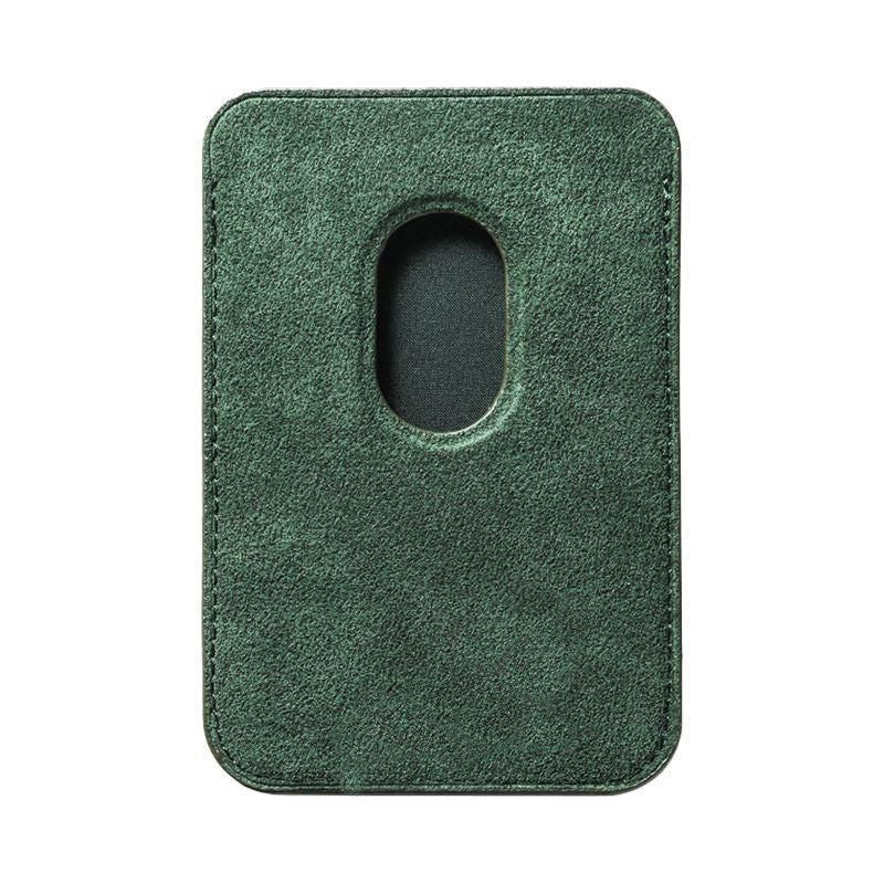 Cartera MagSafe Alcantara - Verde Medianoche