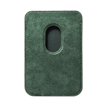 Cartera MagSafe Alcantara - Verde Medianoche