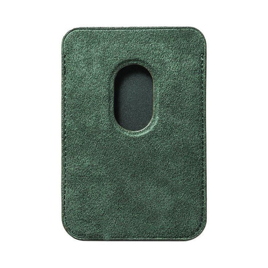 Cartera MagSafe Alcantara - Verde Medianoche