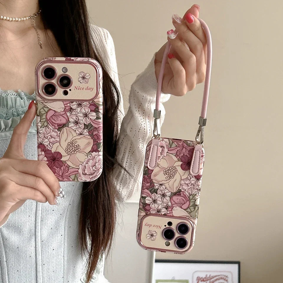 Funda iPhone Jardín Romance protección de cámara
