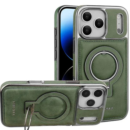 Funda MagSafe de piel de lujo para iPhone: soporte y protección premium