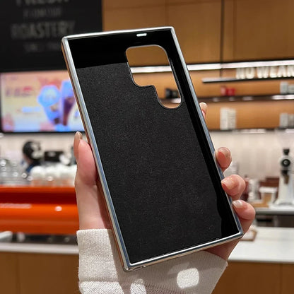 Funda de piel premium para Samsung Galaxy con soporte invisible y protección antigolpes total