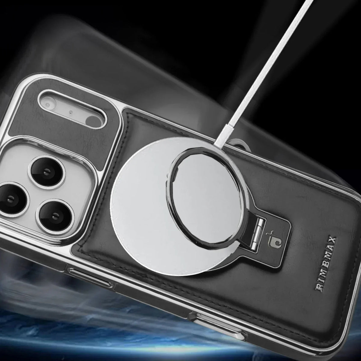 Funda MagSafe de piel de lujo para iPhone: soporte y protección premium
