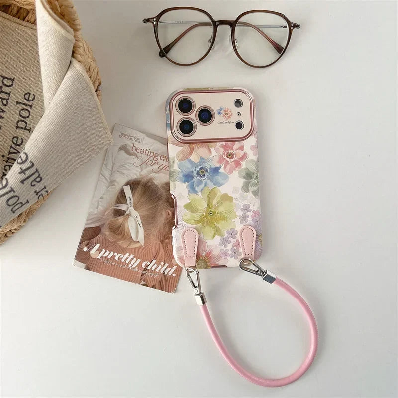 Funda iPhone Jardín Atelier versión con correa