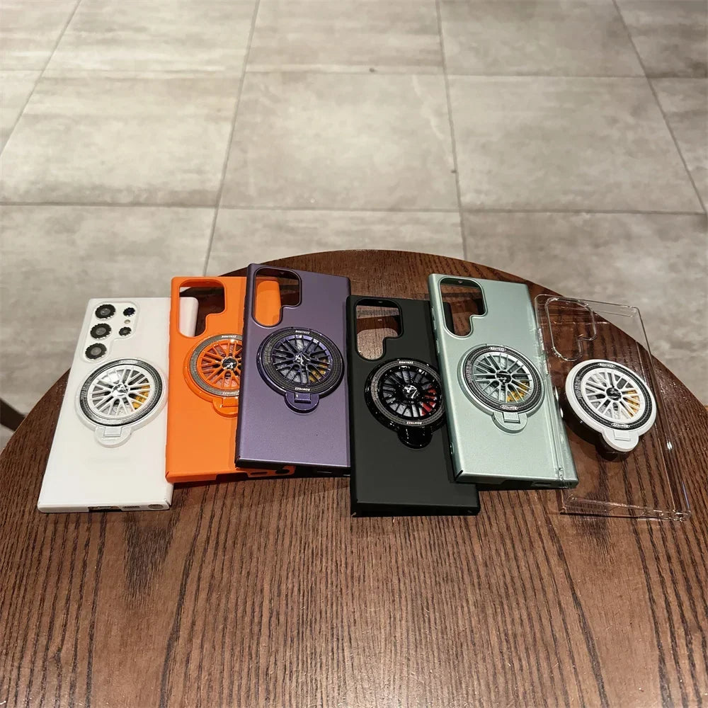 Funda magnética delgada Gyro con soporte plegable para Samsung S24 S23 Ultra