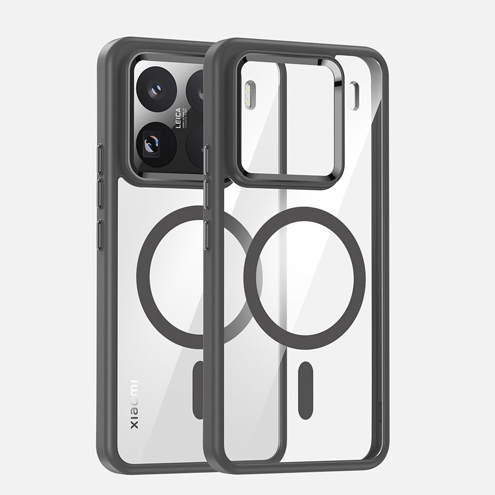 Funda Xiaomi MagSafe transparente: protección avanzada anti-amarillamiento y antigolpes