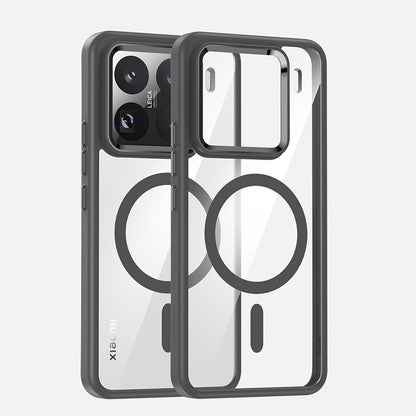 Funda Xiaomi MagSafe transparente: protección avanzada anti-amarillamiento y antigolpes
