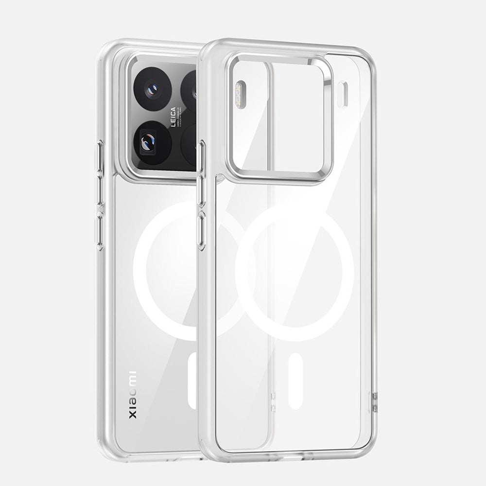 Funda Xiaomi MagSafe transparente: protección avanzada anti-amarillamiento y antigolpes