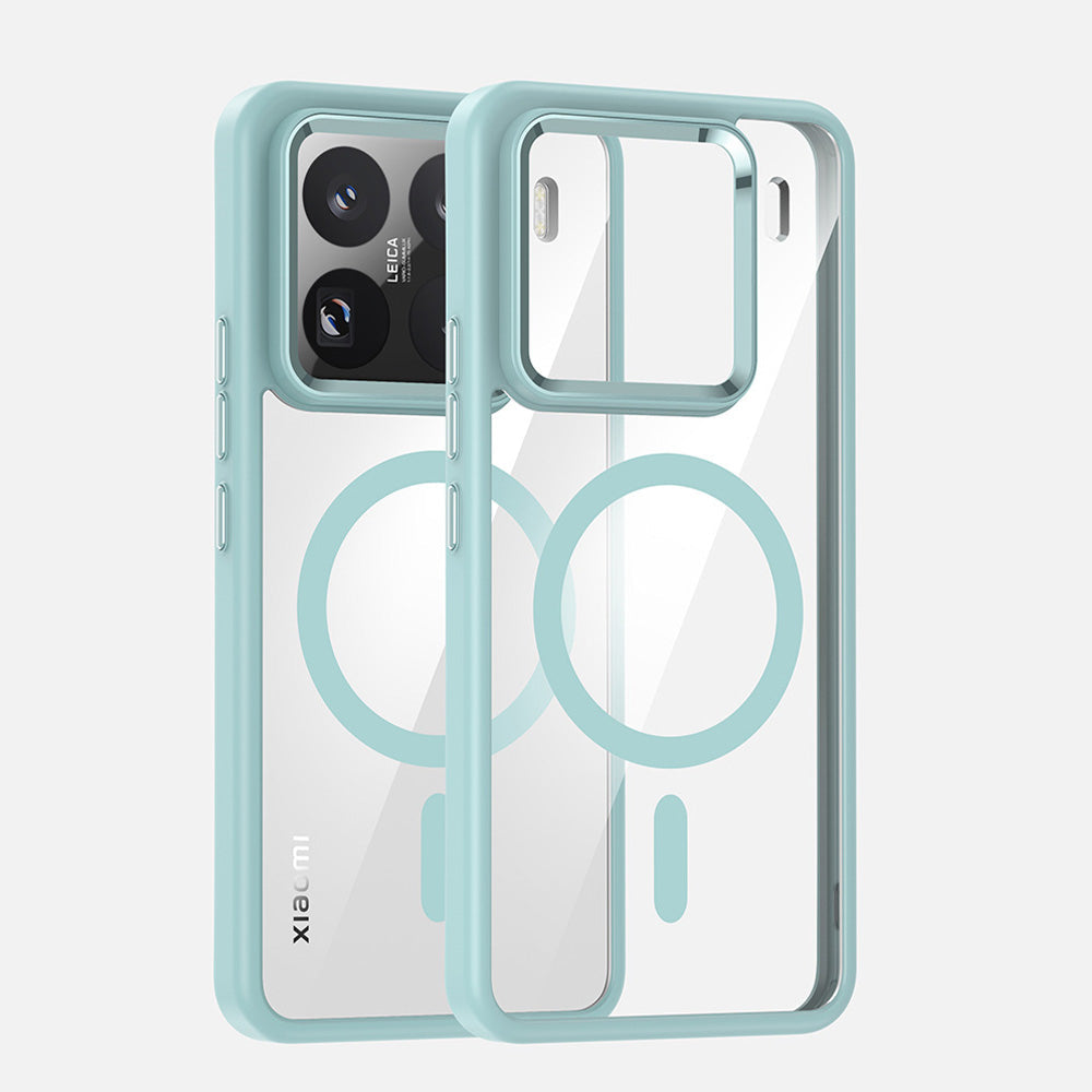 Funda Xiaomi MagSafe transparente: protección avanzada anti-amarillamiento y antigolpes