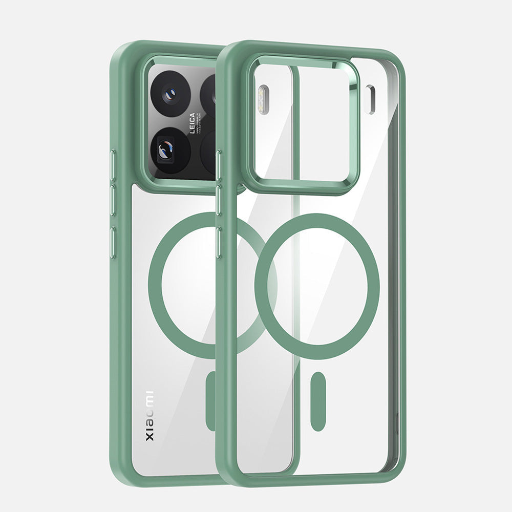 Funda Xiaomi MagSafe transparente: protección avanzada anti-amarillamiento y antigolpes