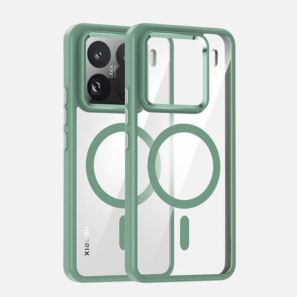 Funda Xiaomi MagSafe transparente: protección avanzada anti-amarillamiento y antigolpes