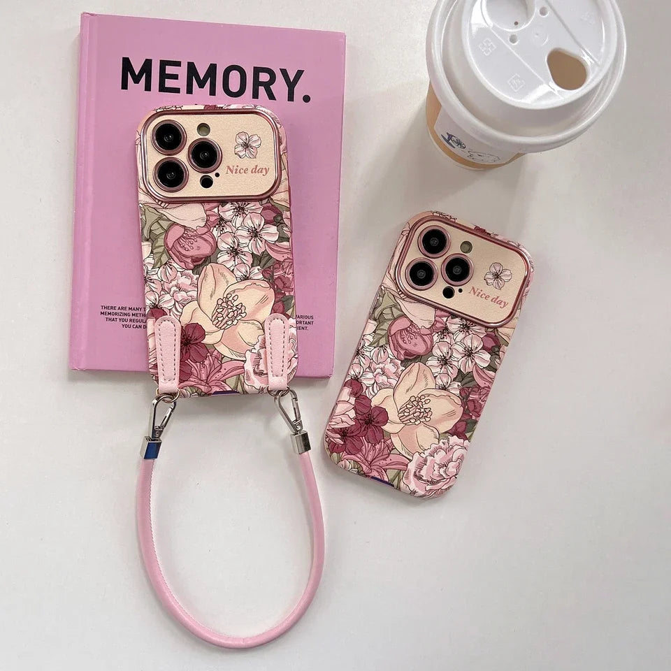 Funda iPhone Jardín Romance detalle del estampado