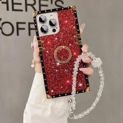 Funda iPhone Cristal con Correa de Mano