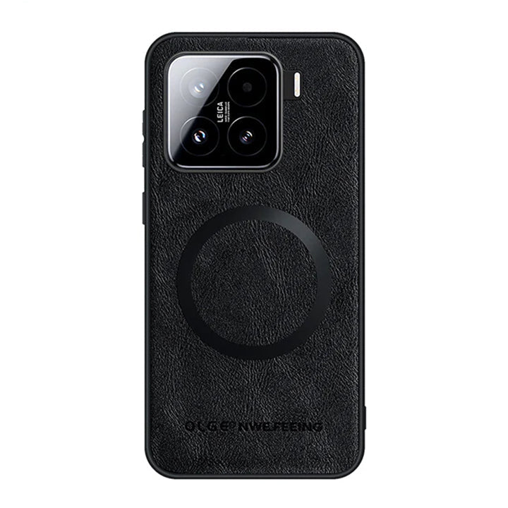 Funda Xiaomi de piel premium MagSafe: protección resistente y diseño magnético delgado