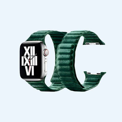 Correa Deportiva Alcantara para Apple Watch - Verde Medianoche