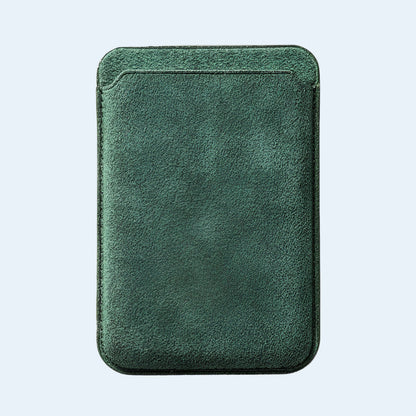 Cartera MagSafe Alcantara - Verde Medianoche