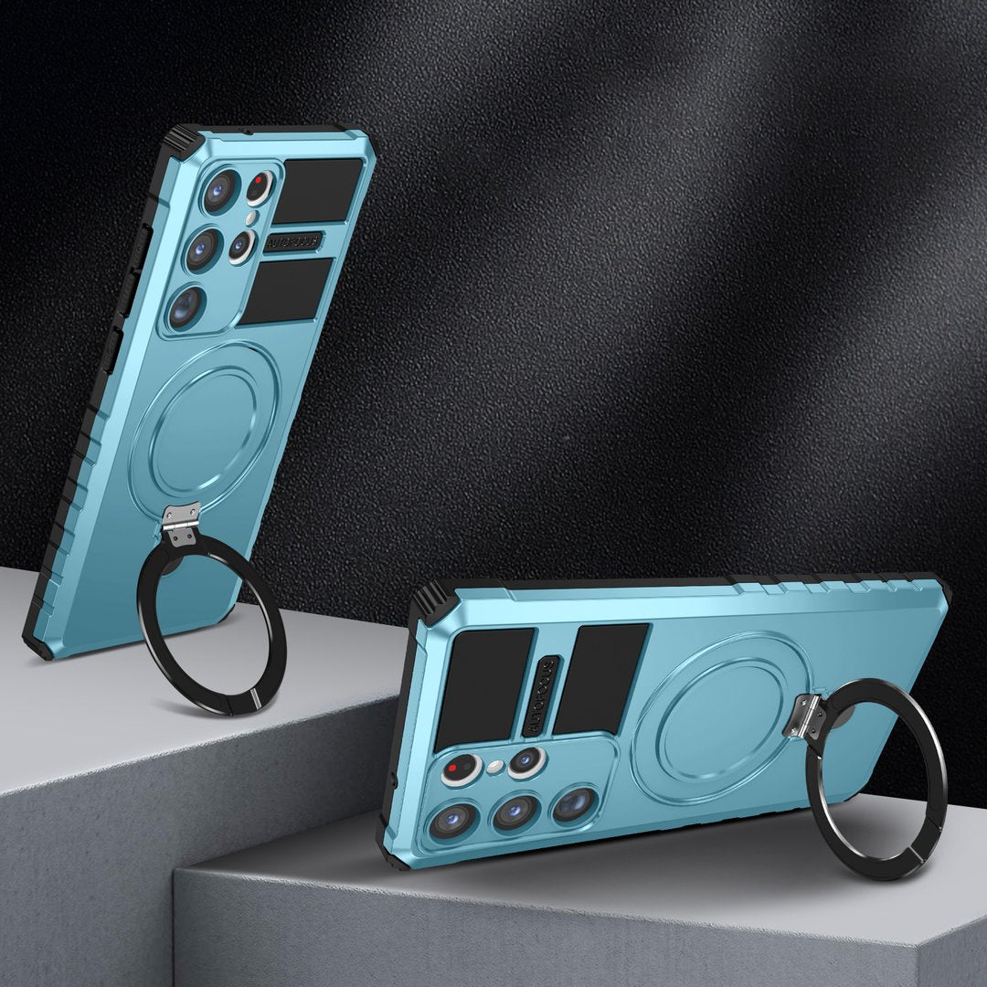 Funda Samsung magnética con soporte plegable y carga inalámbrica